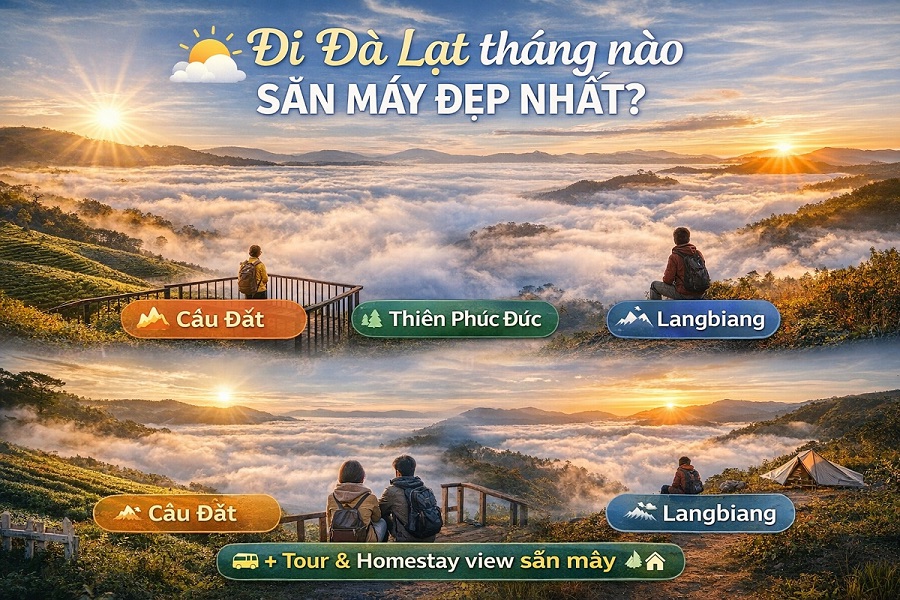Đi Đà Lạt tháng nào săn mây đẹp nhất?