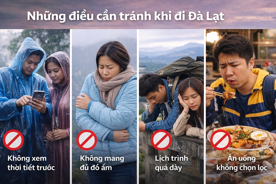 Những điều cần tránh khi đi Đà Lạt